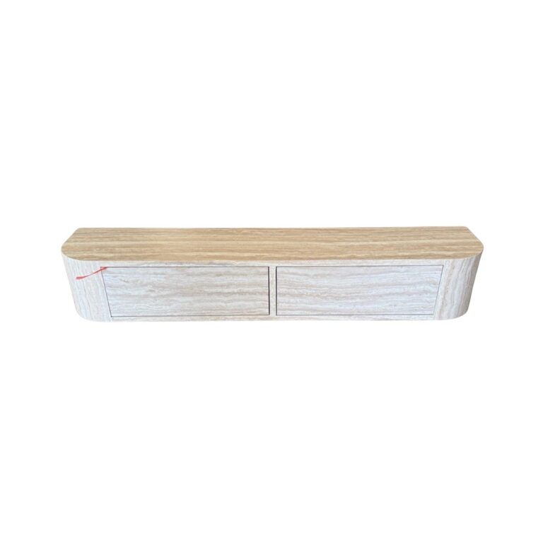 LOTUS WALL CABINET FLINTSTONE VENEER PLAIN 120X24X20