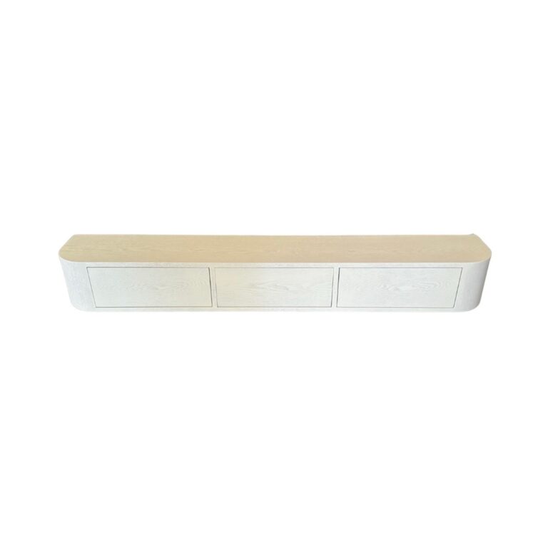 LOTUS WALL CABINET CREAM VENEER PLAIN 160X24X20