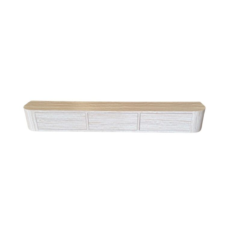 LOTUS WALL CABINET FLINTSTONE VENEER PLAIN 160X24X20