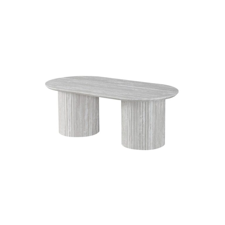 KAPADOKYA CT 120X60X45 OVAL LIGHT BEIGE VENEER PLAIN