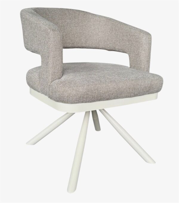 CHAIR ALENYA ZB-5620 CREAM LEGS BROWN  2110-3
