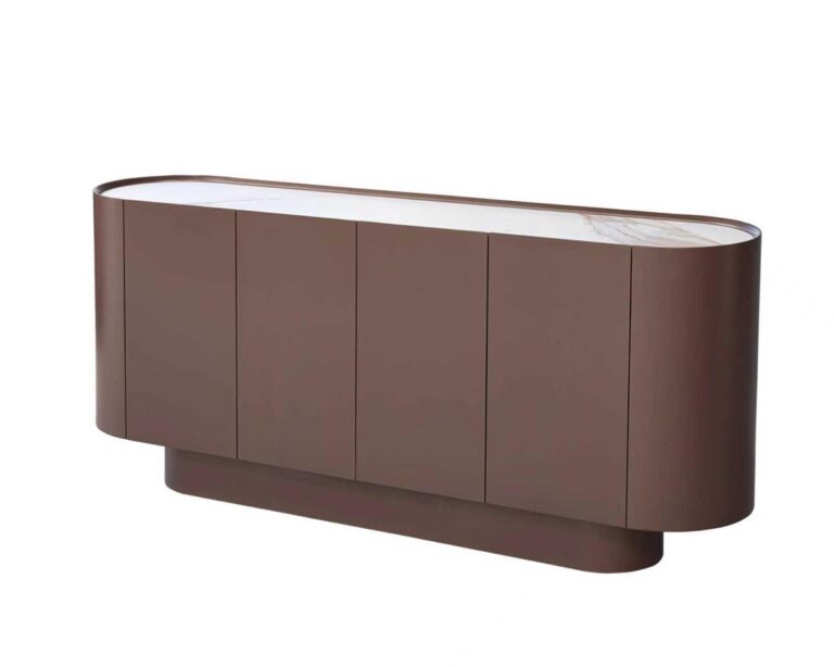 BROWN ISABELLA BF 180X42X80 WHITE/GOLD STONE TOP
