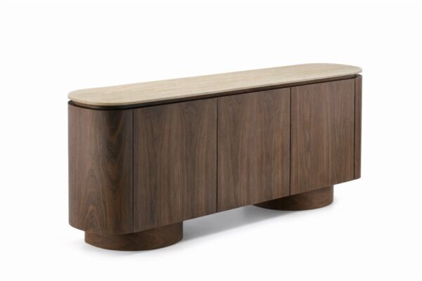 MONZA BROWN BF 180X40X85 FLINTSTONE FAUX MARBLE TOP