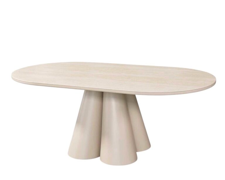 HISAR DT OVAL 200X110X76 BEIGE STONE TOP