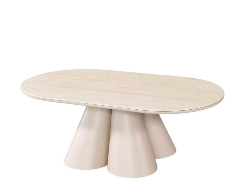 HISAR CT OVAL 130X70X45 BEIGE STONE TOP