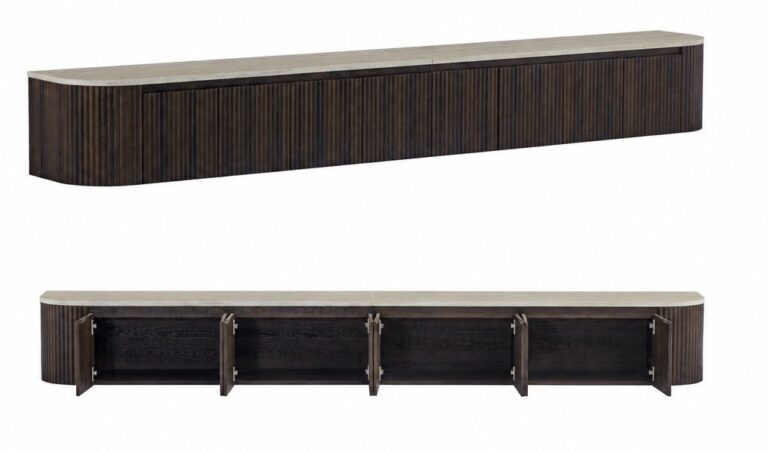 TAKSIM WALL CABINET BROWN CNC 8 DOORS 280X40x35