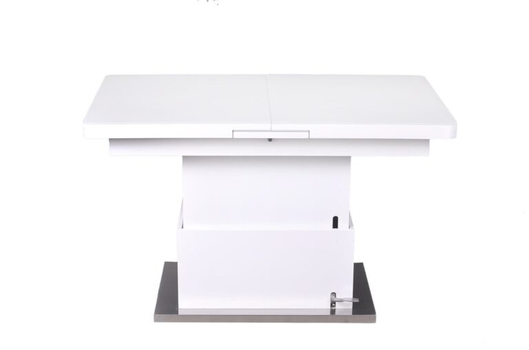037 SMART TABLE WHITE HIGHGLOSS GLASS TOP