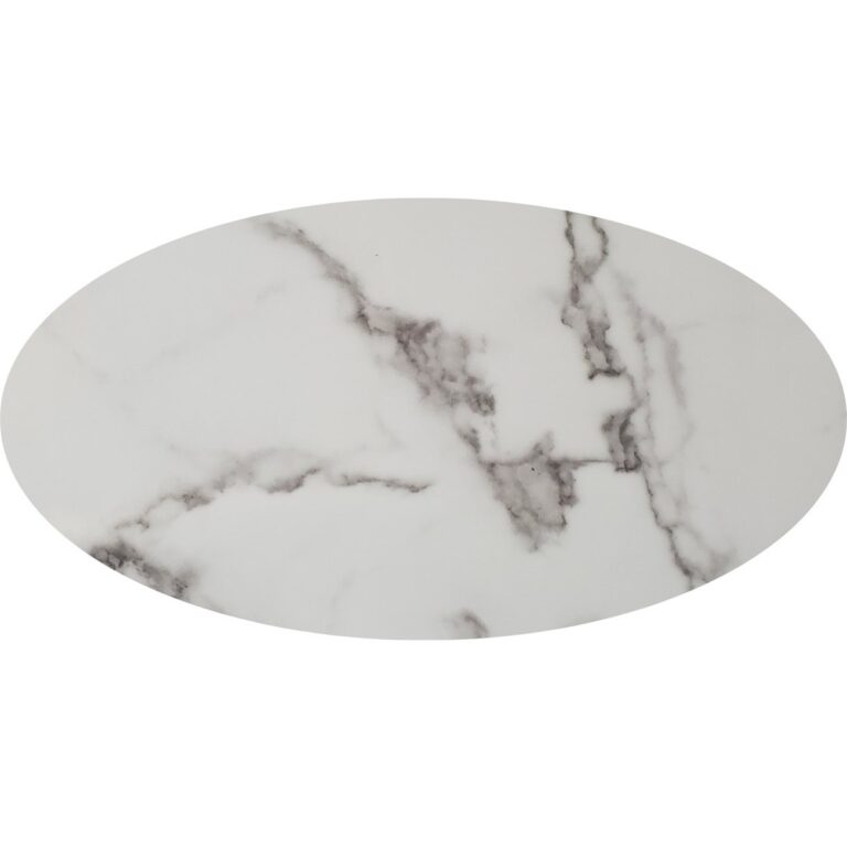 WHITE 757-1 OVAL MARBLE TOP + 200x110