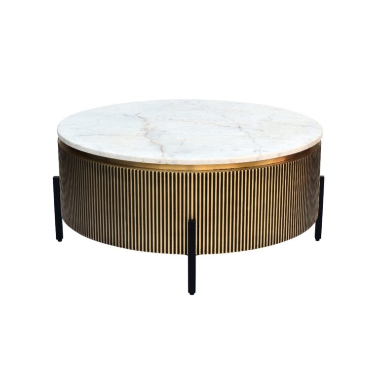 ALLURE CT BLACK LEGS 100 Ø + WHITE MARBLE