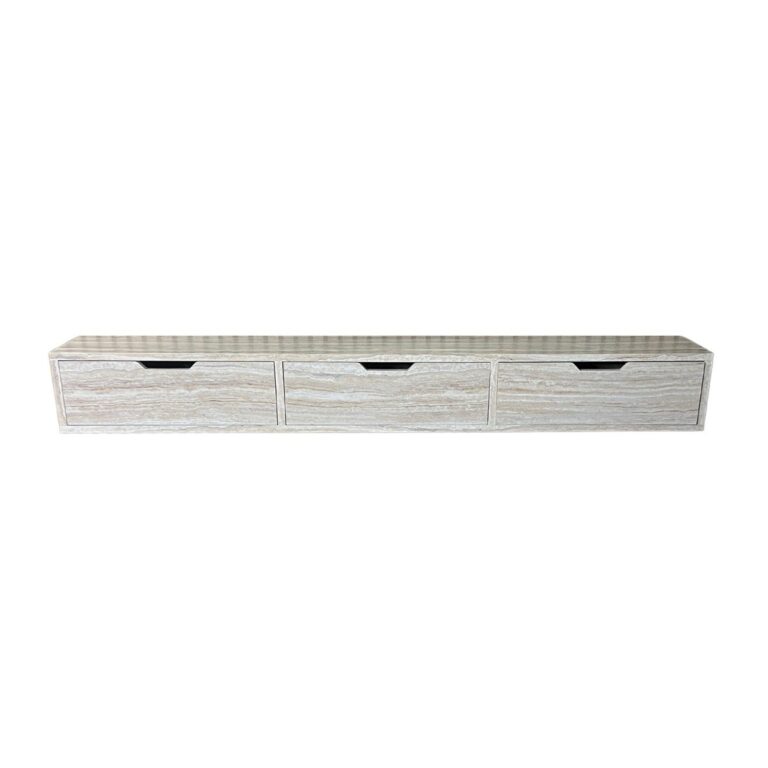 AYLA WALL CABINET FLINTSTONE VENEER PLAIN + 160X24X20
