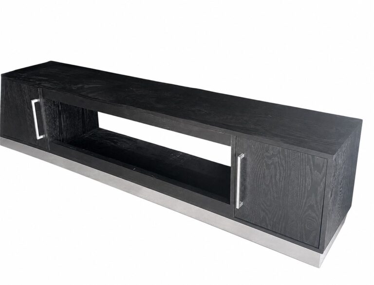 BLOCCI TT BLACK PLAIN VENEER 200X40X50 SILVER
