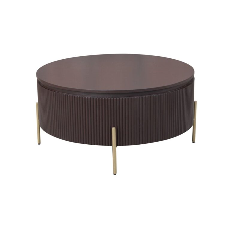 ELIZA CT GOLD 90X90X45 Ø + BROWN