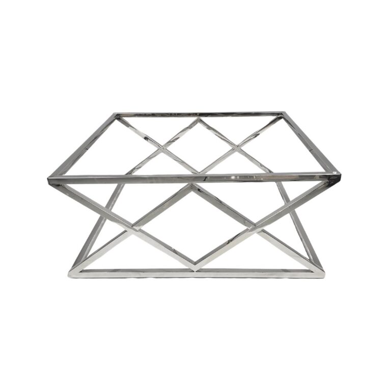 IDOL COFFEE TABLE FRAME + 100X100 SILVER