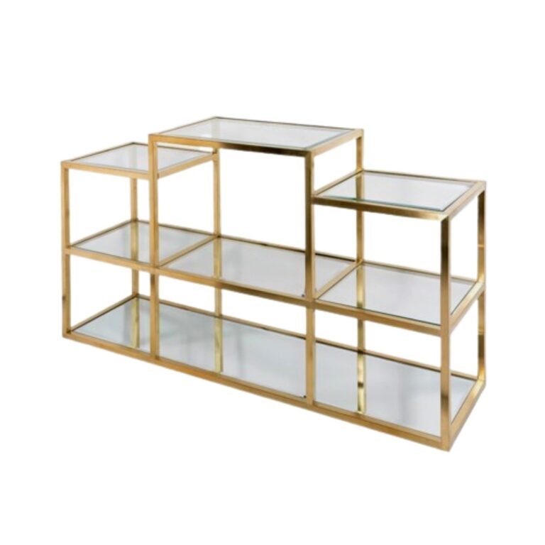 IDOL TTG 160x40x75 FRAME (30x30) + CLEAR GLASS TOP