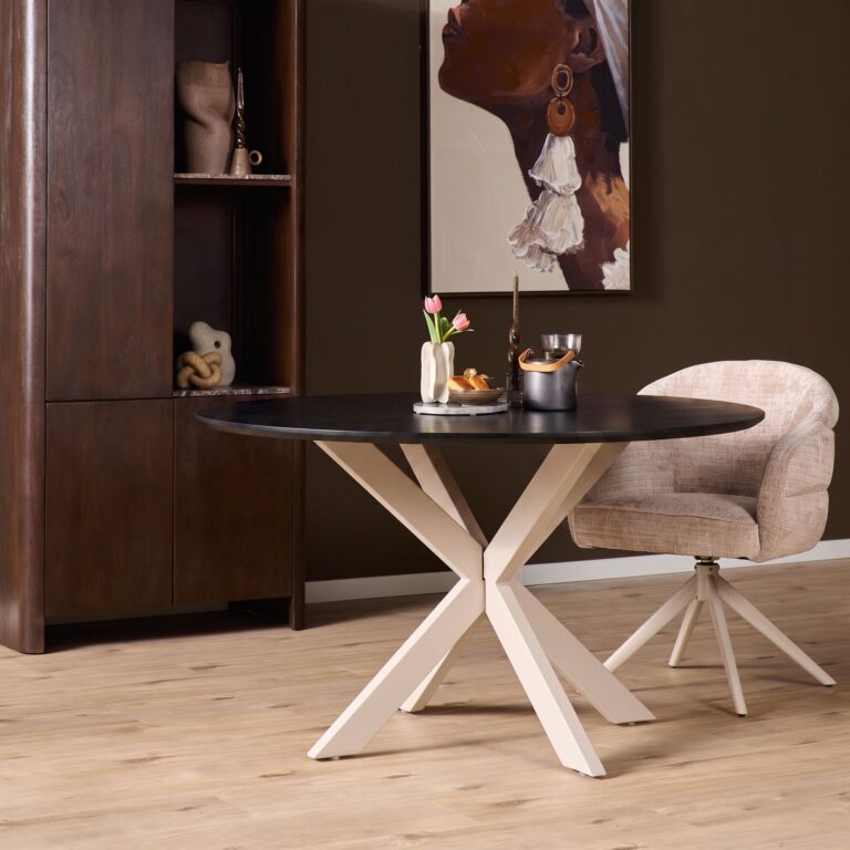 Eiken Eettafel Ferris Rond 130 cm